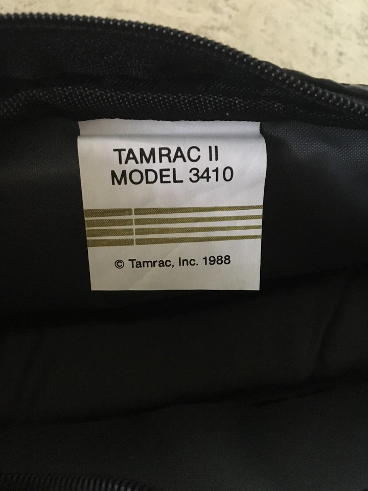 Vintage Tamrac II Model 3410 Black Vinyl Camera Bag 1988 80s - Image 4 of 4