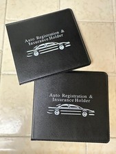 2 Pack Car Document ID Holder Organizer Registration And Insurance Card Holder