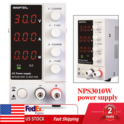 300W 0-10A Lab DC Power Supply Digital Variable Regulated Benchtop Power Supply 