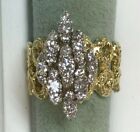 <!--F#f_0-->14 Kt Yellow Gold Hand Made Right Hand & Anniversary Ring With Diamond<!--F/-->