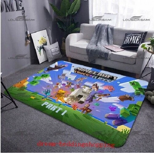 Dormitorio Salón Alfombras Antideslizantes Suelo Alfombras Niños Minecraft - Imagen 19 de 34