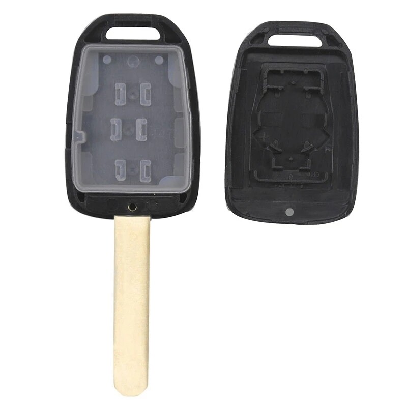 2 Button Remote Key Case Shell Uncut Blade Fit For Honda Accord - Foto 7