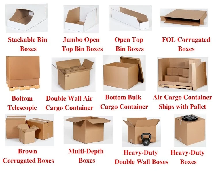 BOX USA Small Shipping Boxes 8L x 4W x 2H, 50-Pack | Cardboard Box  Crush-Proof Carton for Mailing, Storing, Package, Gifts, Crafts, Business  or