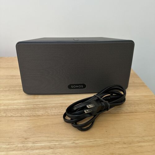 Sonos Play:3 Wireless Speaker Black - Factory Reset - Original Owner - Play 3 - Afbeelding 1 van 2