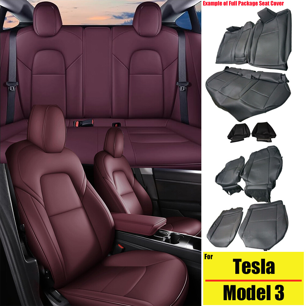 Seat Belt Tesla Model Rear Seat Covers 50% OFF?? Fit 2017-2023
