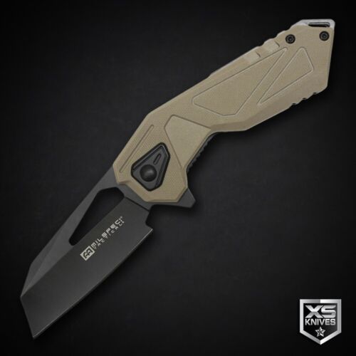 7.5" MILSPEC Desert Tactical SHEEPSFOOT Spring Assisted FLIP Open POCKET Knife