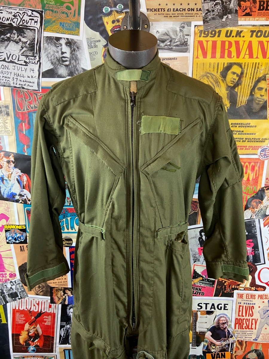 Vintage 70s USAF Type GS/FRP-1 Vietnam Era HBT Flight Suit Vintage 70s USAF Type GS/FRP-1 Vietnam Era HBT Flight Suit