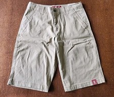 NWT Arizona Jean Co Chino Shorts Youth Boy's 20 REG Khaki Tan Slash Pocket