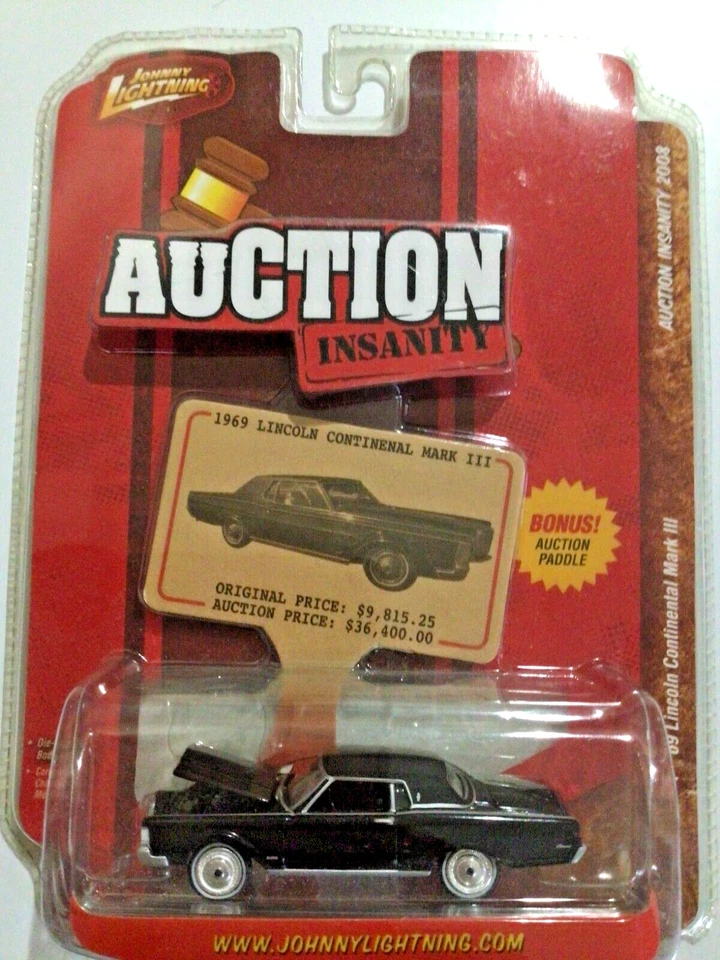 JOHNNY LIGHTNING AUCTION INSANITY  1969 '69 LINCOLN CONTINENTAL MARK III VHTF - Image 2 of 4