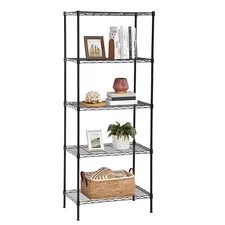 14" D×24" W×60" H Wire Shelving Unit Metal Commercial Shelf with 5 Tier Layer
