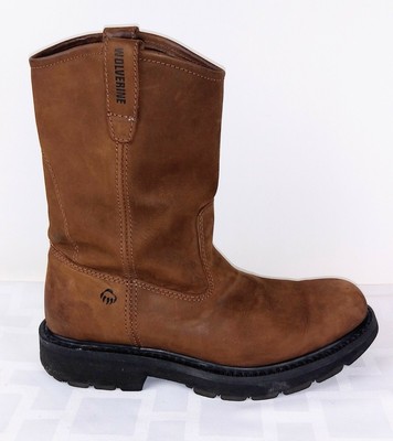 wolverine pull on steel toe boots