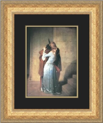 Francesco Hayez The Kiss Custom Framed Print