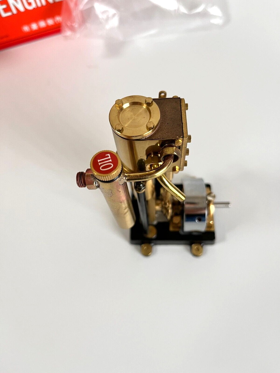 Moteur à Vapeur Saito T1DR-L Pour Maquette De Bateau - Neuf, Double Effet, Fabriqué Au Japon