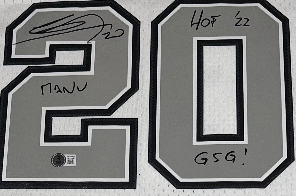 激レア‼️ 刺繍‼️ NBAユニフォーム Bologna Manu Ginobili Authentic Nike NBA Manu Ginobili Autographed Signed Spurs