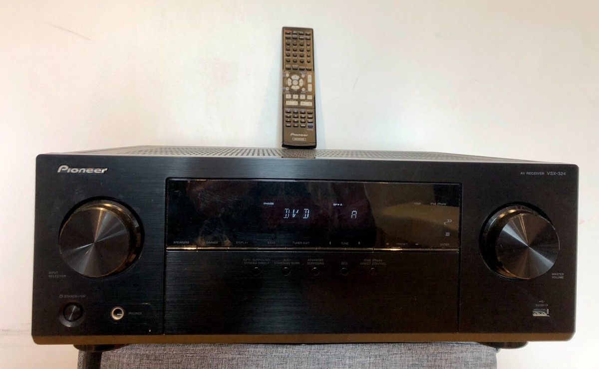 MONSTER PIONEER VSX-324 BLACK 5.1 AV RECEIVER 100 W/ch 4x HDMI 4K