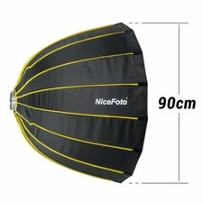 US NiceFoto 90cm Parabolic Umbrella Gird Softbox for Aputure 120D 120D II C300d