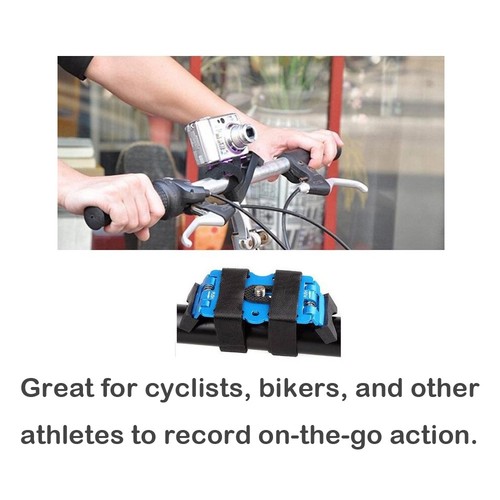 Kamera Fahrradhalterung/Lenkerhalterung Halter mit Magic Straps für GoPro - Lila - Bild 5 von 6