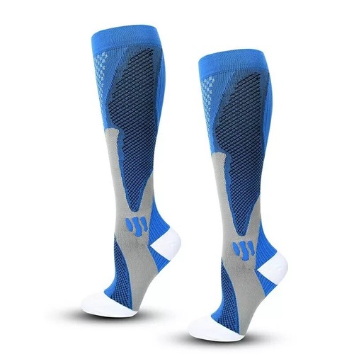 Compression Socks Men & Women Varicose Veins Anti-Fatigue Flight Travel Running - Picture 7 of 15