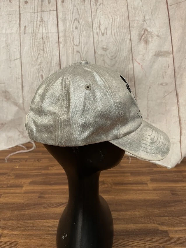 Gorra de béisbol Mickey Mouse de los parques de Disney sombrero color plateado ajustable adulto 55-59 cm Foto 3 de 4