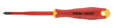Felo 0715762657 +/- H2 E-Slim Insulated Screwdriver with Length 4''