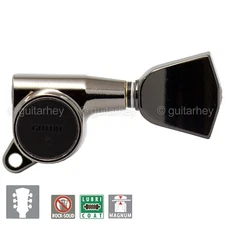 NEW Gotoh SG381-04 MG Magnum Locking KEYSTONE Buttons Keys 3X3 - COSMO BLACK