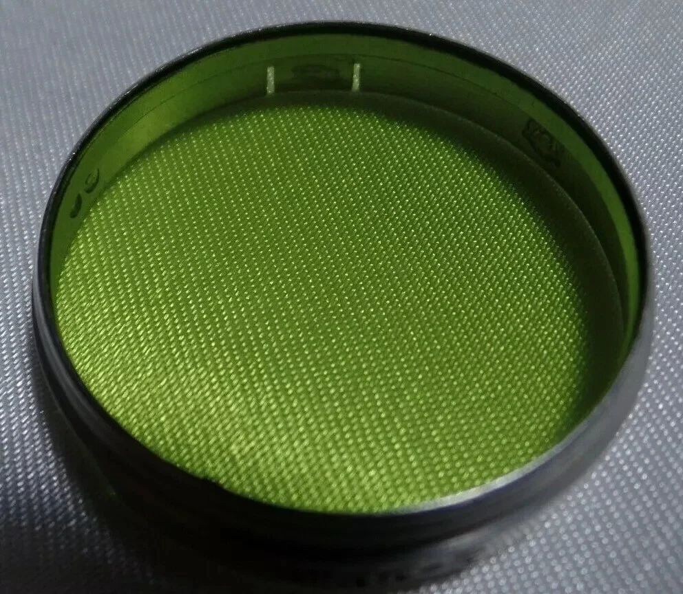 a Yellow Green-5 LZOS Slip On 36mm Vintage Light Filter of Elmar Lens 3318