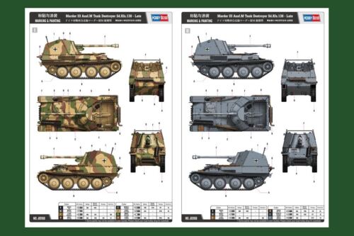 Destructor de tanques HobbyBoss 80168 1/35 Marder III Ausf.M Sd.Kfz.138 - tardío - Imagen 8 de 8