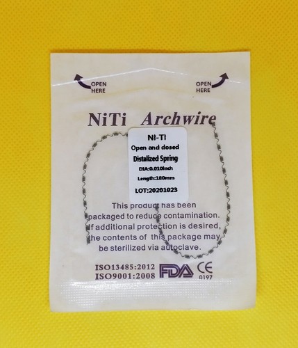Dental Open And Closed Distalized Spring Orthodontic Niti 010/012*180mm - Picture 3 of 14