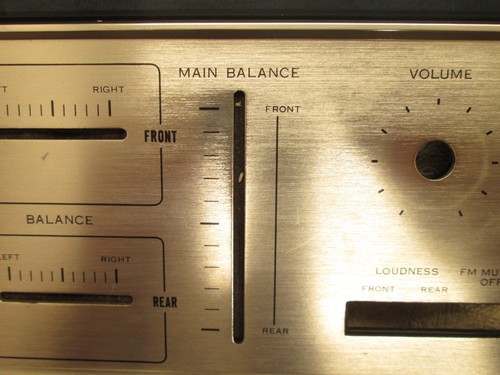 Sansui QR-6500 Quadraphonic Stereo Receiver FACEPLATE Control Panel Vtg - Picture 6 of 10