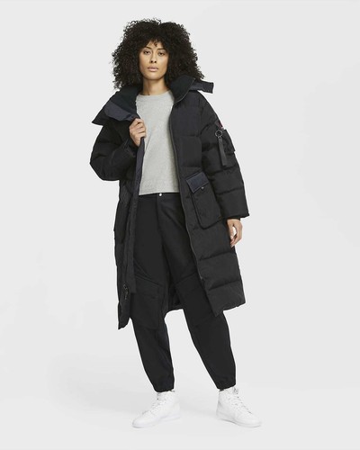 Nike Womens Jordan Down Parka Black Gym 