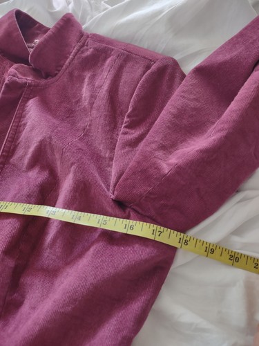 The Limited Purple Corduroy Blazer Jacket Size 8 lined peplum Plum Pink - Picture 8 of 8