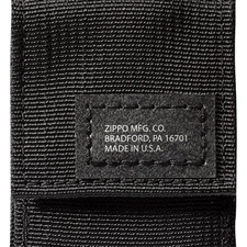 Black Tactical Utility Holster Pouch for Zippo Lighter Made in USA Durable Nylon