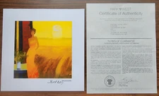 Emile Bellet Lithograph Dans la Maturite des Bles with Park West COA - 10 X 10