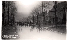 Burford England Oxfordshire Foxhunt RPPC Vintage Postcard