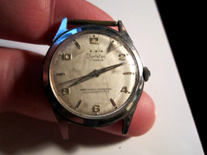 VTG Tarleton Watch Womens Silver Tone Manual Wind Fluted Dial Stretch WORKS ✨ An arrow from the atomic age. This Tarleton talon-shaped  main image 4