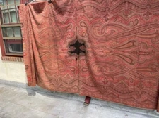 Antique 19th/20th Century Paisley Kashmiri Wool Tapestry Carpet