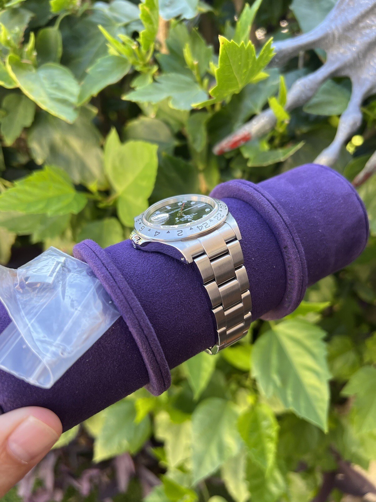 ROLEX EXPLORER II 16570 STAINLESS STEEL GMT WATCH w/ ROLEX PAPER 40mm