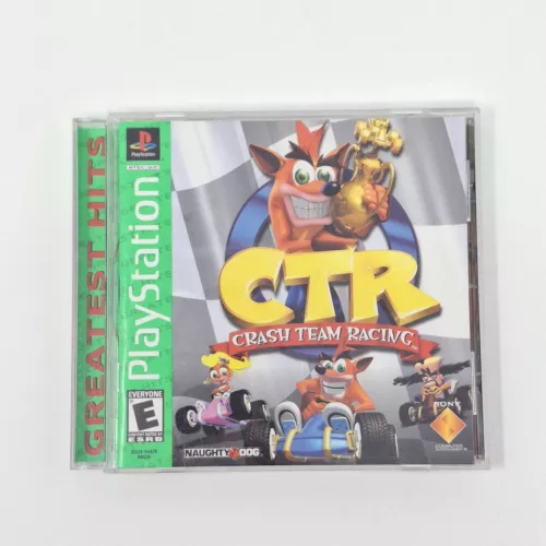 CTR Crash Team Racing (PS1 Greatest Hits, 1999) Game Complete w/ Manual - Tested