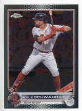 2022 Topps Chrome Sonic Kyle Schwarber Base Card #110
