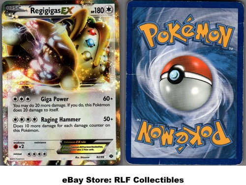 2012 Pokemon, B&W Next Destinies, #82/99 Regigigas EX, Holo Ultra Rare