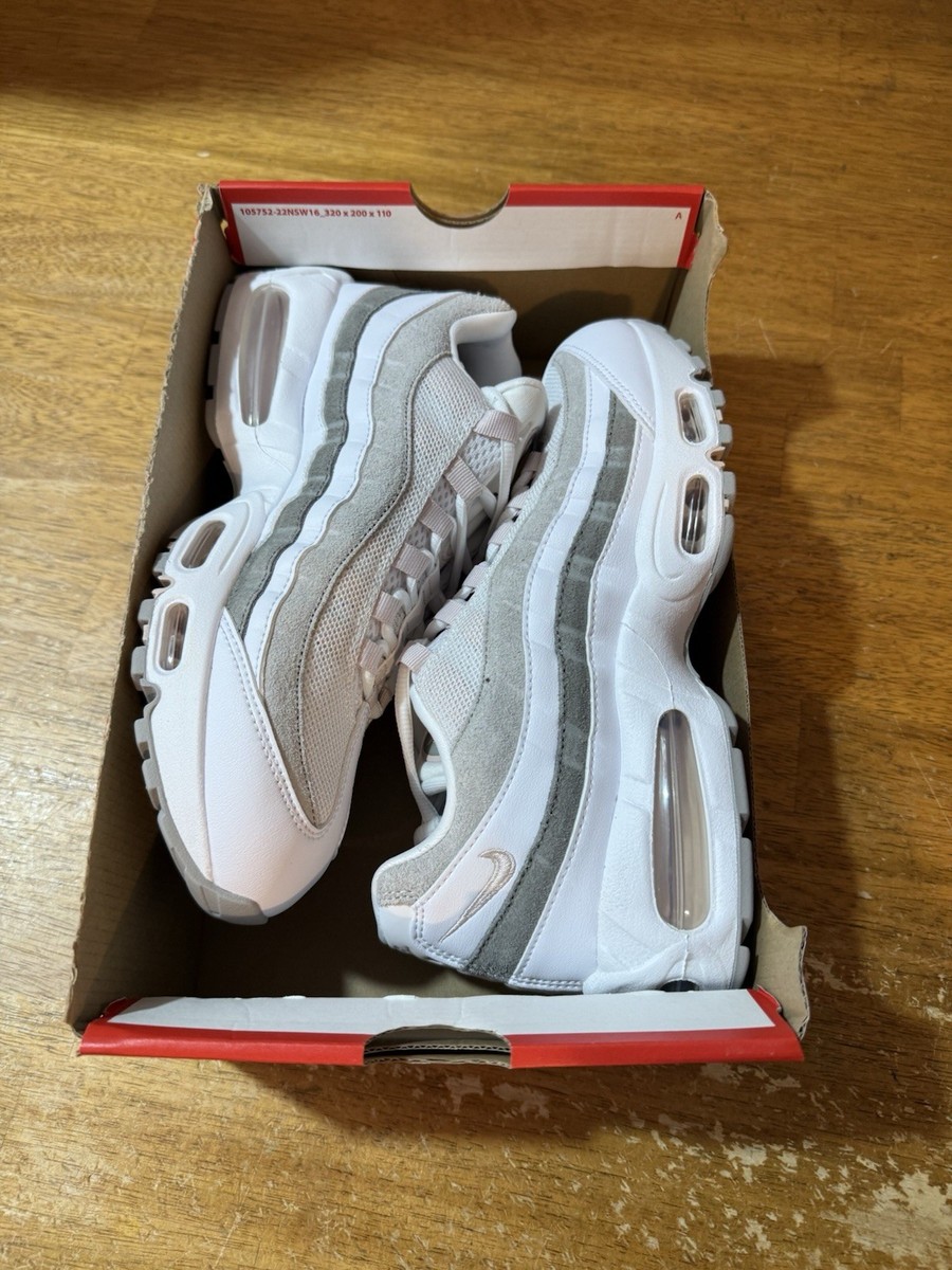 Women Size 10/Men 8.5-Nike Air Max 95 OG Big Bubble White Pearl