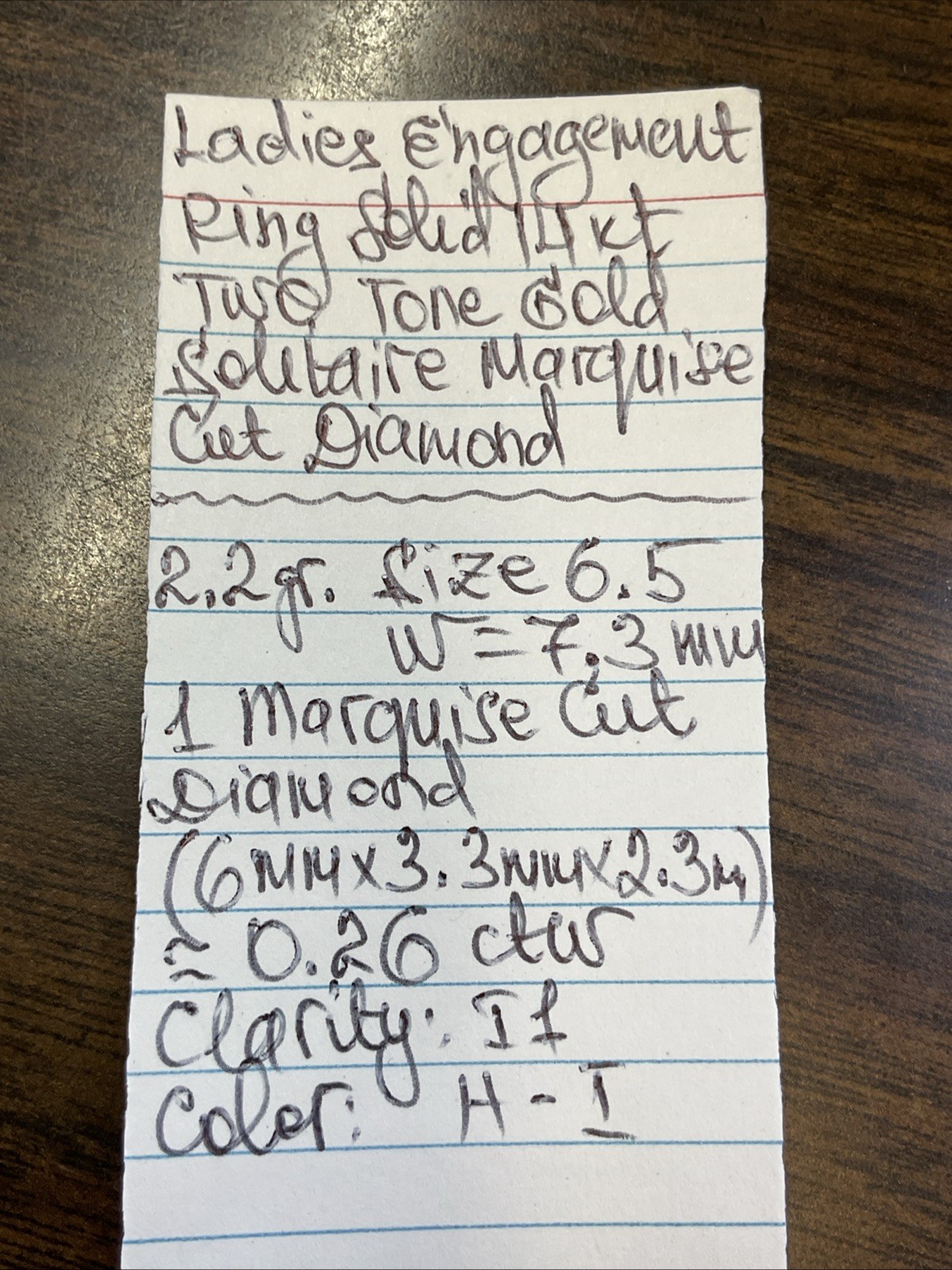 BEAUTIFUL Engagement Ring Solid 14K Two Tone Gold… - image 24