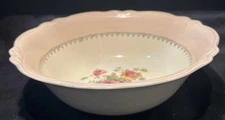 Homer Laughlin Virginia Rose Pink  Rose Color H48n8 Serving Bowl 9.5” USA