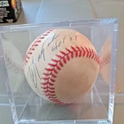 CARL YASTRZEMSKI Autograph on a Official American league Baseball  Bobby Brown