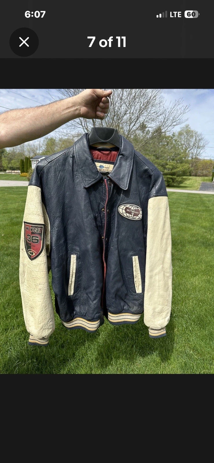 Wu Tang Vintage Leather Jacket - product detail image 2