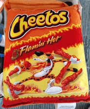 Snuggie 2-in-1 Pillow and Snack Tray- Flamin' Hot Cheetos ! snack & cup holder !