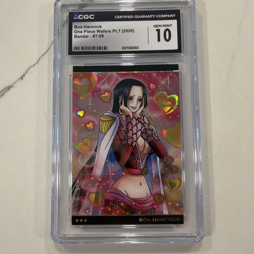 2020 ONE PIECE WAFERS PT. 7 BANDAI #7-09 BOA HANCOCK CGC 10 GEM MINT