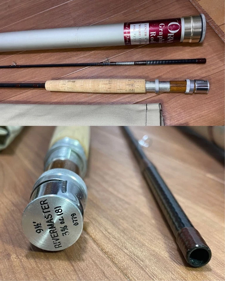 Varilla Rivermaster Orvis Graphite 9.1/2' 8 3.625oz con estuche y bolsa usada Foto 4 de 4