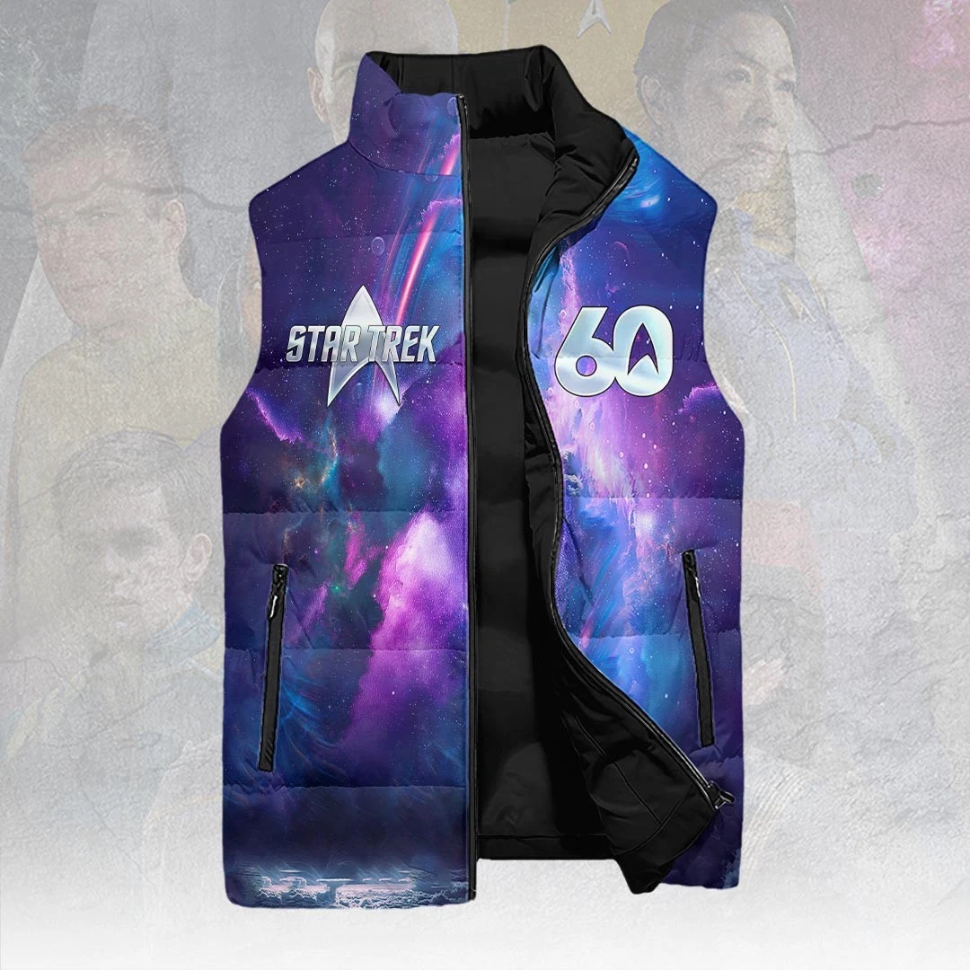 Star Trek 60th Anniversary 3D Sleeveless Down Jacket Gift image 2