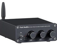 Fosi Audio BT20A Bluetooth 5.0 Stereo Audio 2.0CH Amplifier Receiver Mini Hi-Fi